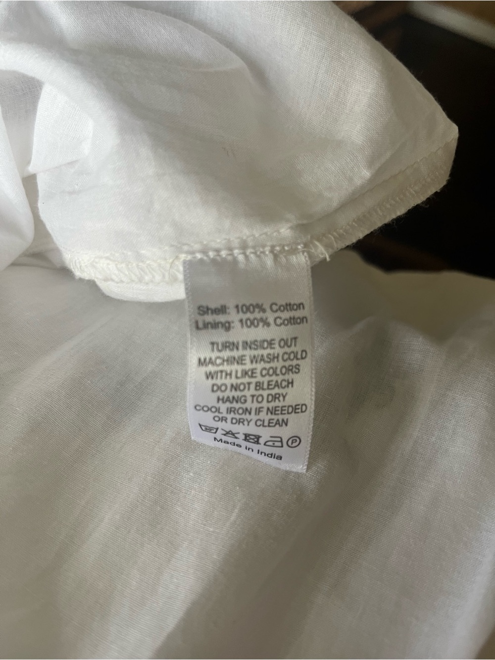 White Floral Tiered Maxi Dress with Blue Print made by Saule PARC - Picture 5 of 6